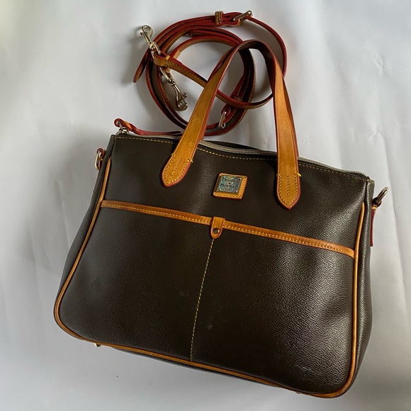 DOONEY & BOURKE Small Handbag/Crossbody Pebble Grain Daniela Satchel - Picture 4 of 9